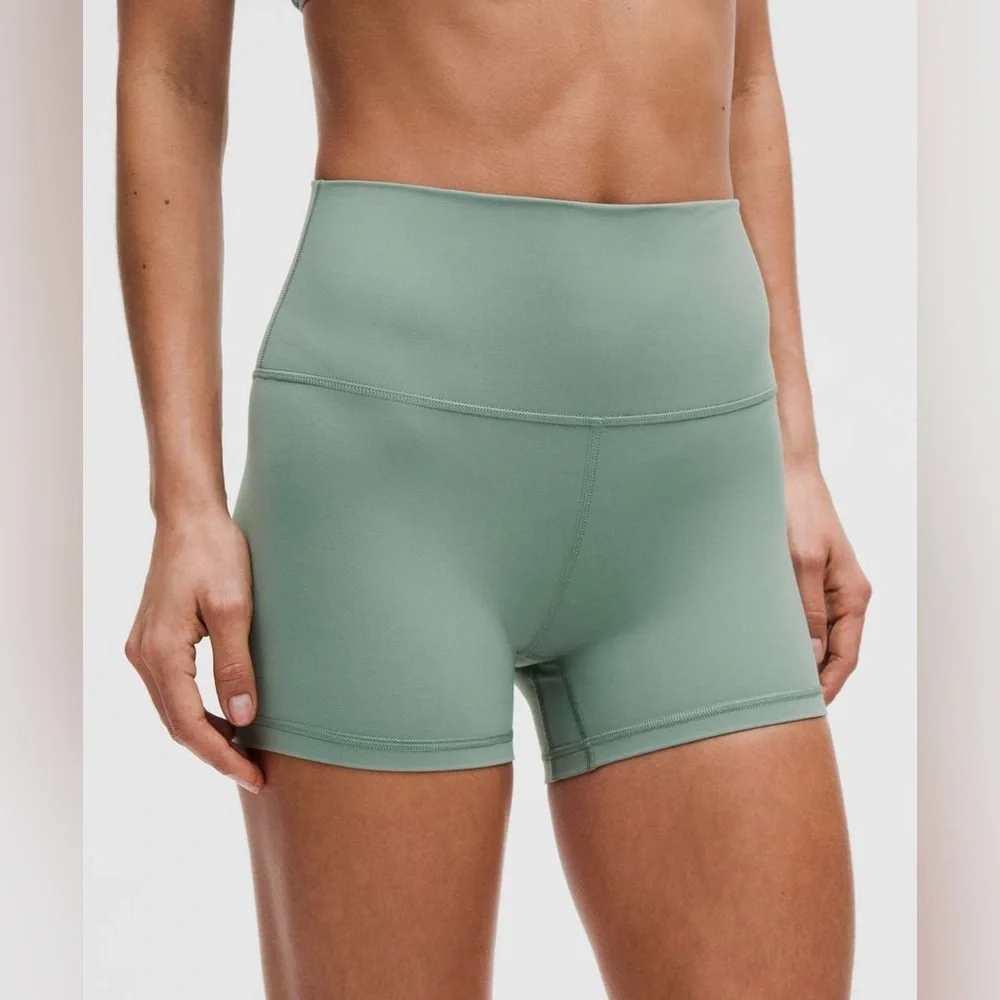 Lululemon Align High-Rise Short 4” - Crater Blue, Size 12 - Picture 4 of 5